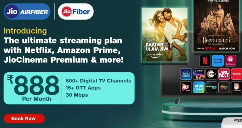 Jio Introduces Rs. 888 ‘Ultimate Streaming Plan’