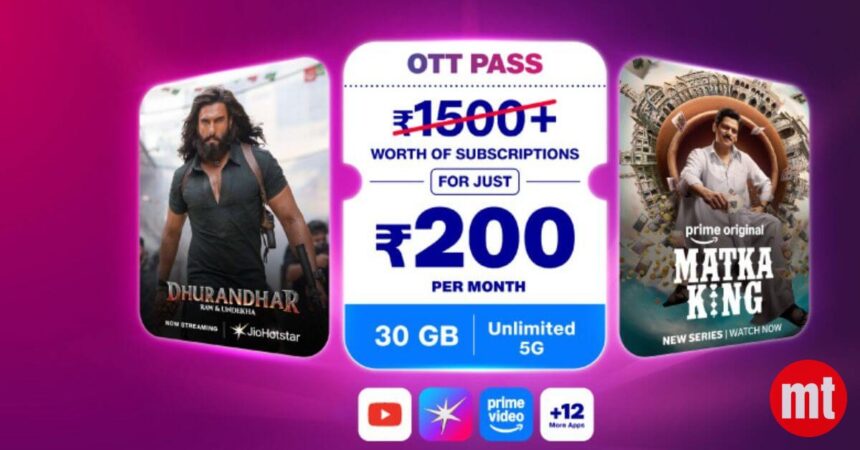 Jio OTT Pass 5G Launches with 15 Apps and Rs 200 Price in 2026 Jio OTT Pass 5G Launches with 15 Apps and Rs 200 Price in 2026 | The Mobile Times