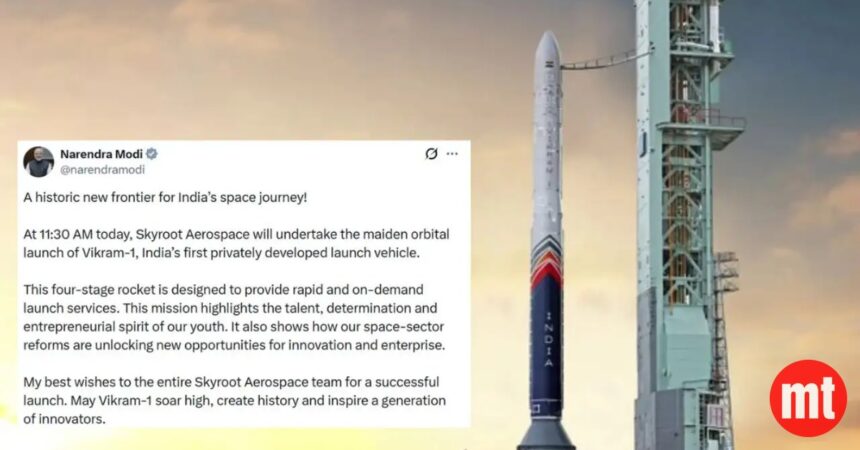 Skyroot Launches Vikram-1 in India's 1st Private Orbital Attempt Skyroot Launches Vikram-1 in India's 1st Private Orbital Attempt | The Mobile Times