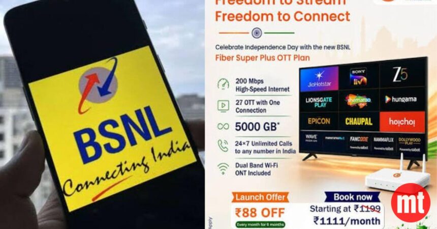 BSNL Boosts the Fiber Freedom Plan With 200 Mbps at Rs 1,111 BSNL Boosts the Fiber Freedom Plan With 200 Mbps at Rs 1,111 | The Mobile Times
