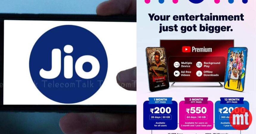 Jio Launches Rs 550 and Rs 2,000 OTT Passes for Prepaid Users Jio Launches Rs 550 and Rs 2,000 OTT Passes for Prepaid Users | The Mobile Times