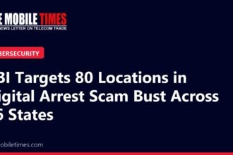 The Mobile Times headline card: CBI Targets 80 Locations in Digital Arrest Scam Bust Across 16 States
