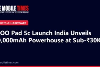 The Mobile Times headline card: iQOO Pad 5c Launch India Unveils 10,000mAh Powerhouse at Sub-₹30K