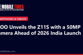 The Mobile Times headline card: iQOO Unveils the Z11S with a 50MP Camera Ahead of 2026 India Launch