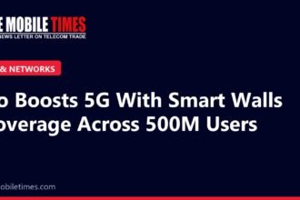 The Mobile Times headline card: Jio Boosts 5G With Smart Walls Coverage Across 500M Users