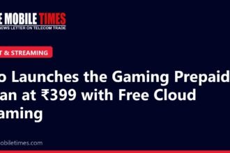 The Mobile Times headline card: Jio Launches the Gaming Prepaid Plan at ₹399 with Free Cloud Gaming