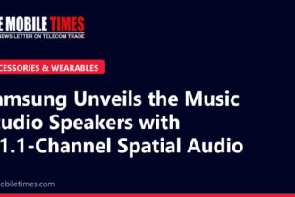 The Mobile Times headline card: Samsung Unveils the Music Studio Speakers with 3.1.1-Channel Spatial Audio