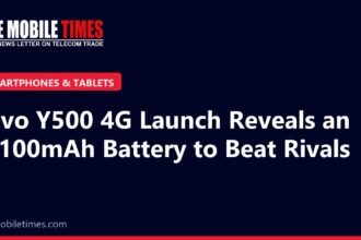 The Mobile Times headline card: Vivo Y500 4G Launch Reveals an 8,100mAh Battery to Beat Rivals