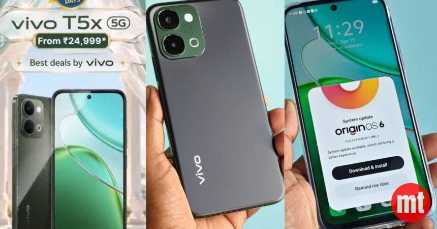 Vivo Slashes the T5X 5G Price to Rs 24,999 with a 6,500mAh Battery Vivo Slashes the T5X 5G Price to Rs 24,999 with a 6,500mAh Battery | The Mobile Times